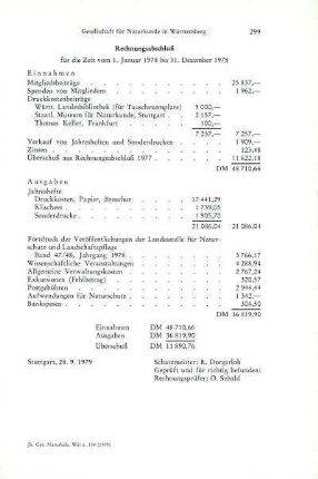 Rechnungsabschluß