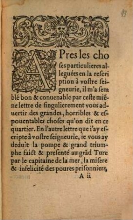 Le discours de la guerre esmeue envers le seigneurs grand Turc