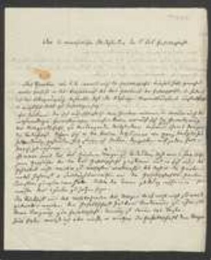 Brief von Carl Friedrich Philipp von Martius an Regensburgische Botanische Gesellschaft