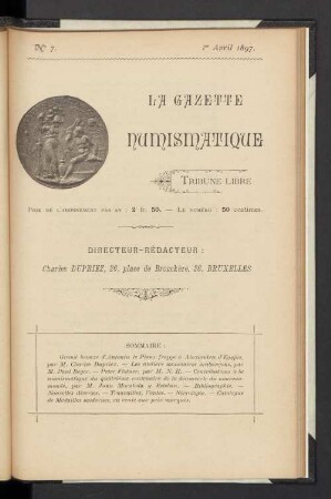 N° 7. 1er Avril 1897