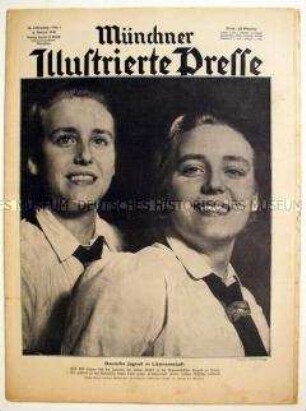 Wochenzeitschrift "Münchner Illustrierte Presse" u.a. mit einem Bildbericht über Litzmannstadt ("Deutschlands sechstgrößte Stadt")