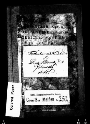 Gerichtshandelsbuch von Sönitz, Kettewitz und Jokischberg, Bd. 1
