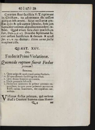 Quaest. XXV. De Foederis Primi Violatione. Quomodo ruptum ...