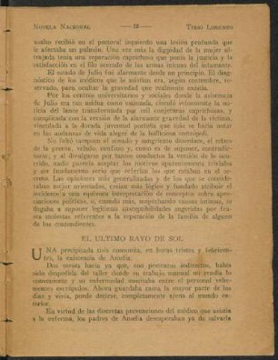 El último rayo de sol