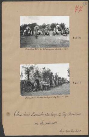 In Frankreich: Feldbäckerei Kolonne der bayr. 11.Inf. Div.