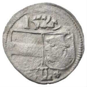 Fundmünze, Pfennig (einseitig), 1529