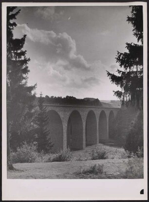 Saalebrücke Rudolphstein auf der Strecke "Leipzig-Bayreuth"