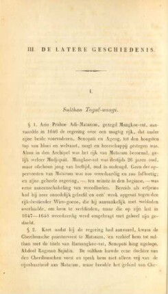 III. De latere geschiedenis