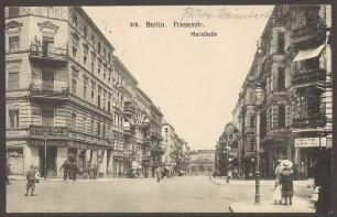 Ansichtskarte Friesenstraße, Markthalle