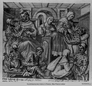 La Franceschina : Franziskus und Franziskaner pflegen Aussätzige