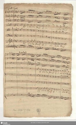 Ich elender Mensch wer wird mich erlösen - Mus.2402-E-504 - Mus.2402-E-504a - Mus.2402-E-504b : V (4), Coro, strings, bc; RoemV 180