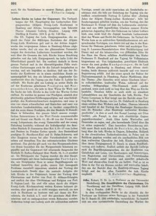 391-392 [Rezension] Luthers Kirche im Leben der Gegenwart