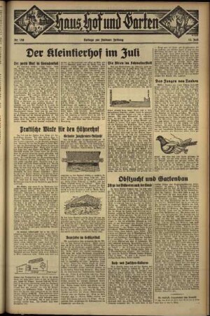 Zweite Ausgabe vom Freitag, den 12. Juli 1935.