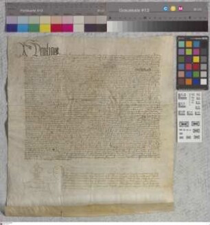 Heusenstamm: Anna v. Gemingen Witwe Eberhards v. Heusenstamm lässt Helfrich und Volrat von Seligenstadt und Heinrich von Vilbel wegen Schädigungen...