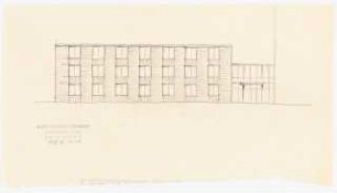 Evangelisches Diakonissenkrankenhaus Bethanien, Berlin-Kreuzberg Umbau. Hauptgebäude: Fassadenansicht