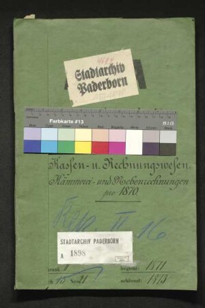 Kämmerei- und Nebenrechnungen 1870