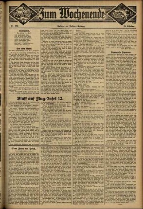 Dritte Ausgabe vom Sonntag, den 29. Oktober 1933.