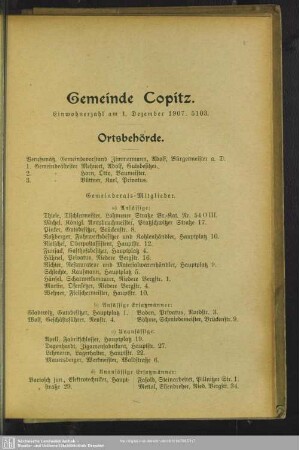 Behördenverzeichnis : Ortsbehörde