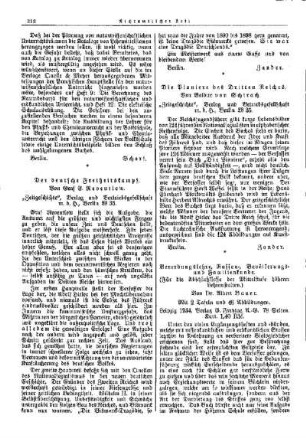 Die Pioniere des Dritten Reiches : [Nichtamtlicher Teil]
