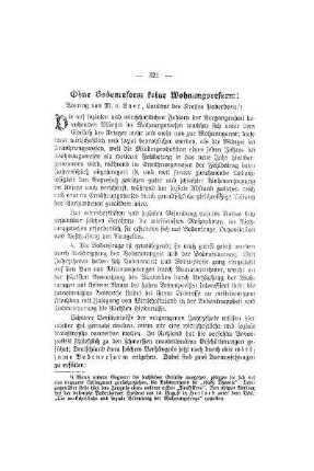 Ohne Bodenreform keine Wohnungsreform!