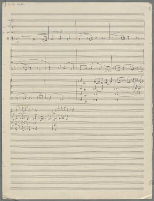 Quartets, vl (2), vla, vlc, Excerpts. Fragments - BSB Mus.ms. 12947 : [without title]
