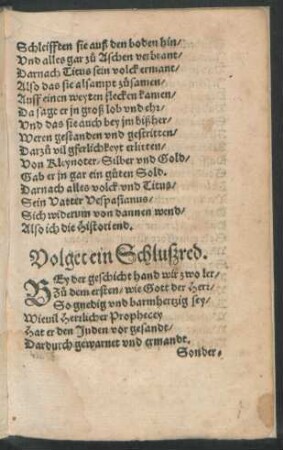 Volget ein Schlußred.