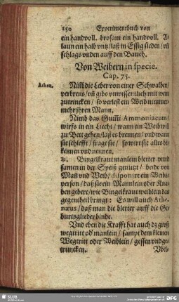 Von Weibern in specie. Cap. 75.