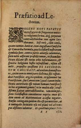 Epistola Synodica : Scripta Et Missa Ex Sacerdotvm Capitvlo, Pro obtinenda contrahendi Matrimonij libertate, Ad D. D. Iohannem Pistorivm, Nidanvm, Constantiensem Vicarium