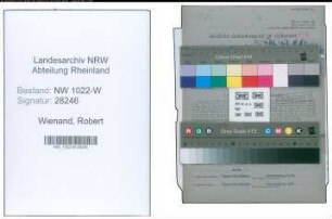 Entnazifizierung Robert Wienand , geb. 02.03.1903 (Maurer)