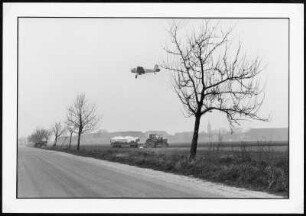 Düngung aus der Luft mit Flugzeug