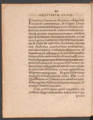 Gratiarum Actio.