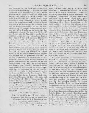 Hagenbach, K. R.: Encyklopädie und Methodologie der theologischen Wissenschaften. Leipzig: Weidmann 1845 (Beschluss von Nr. 222)