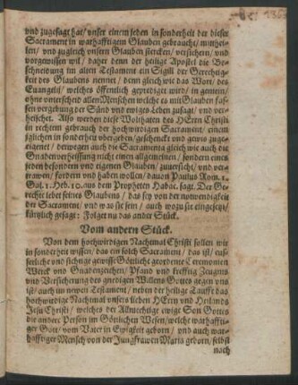 Vom andern Stück.