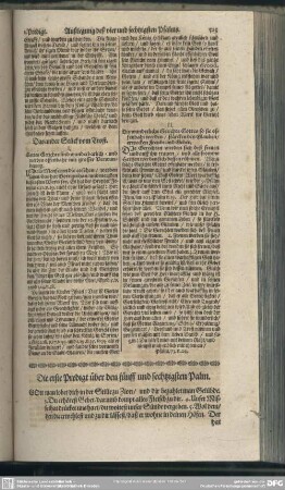 Die Predigten über den fünff und sechtzigsten Psalm