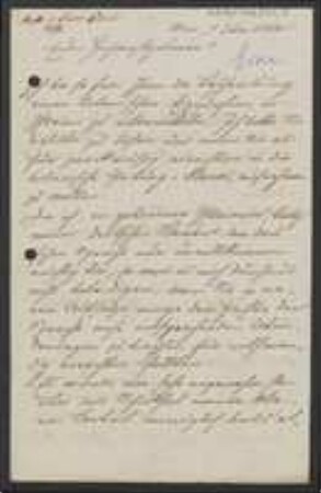 Brief von Anton Loser an Unbekannt