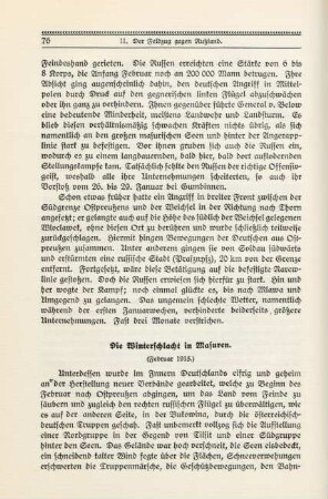 Die Winterschlacht in Masuren.
