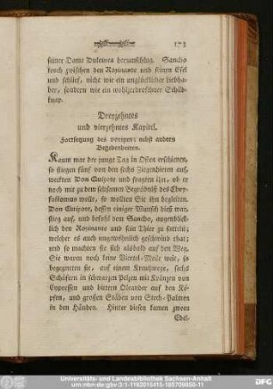 Dreyzehntes und vierzehntes Kapitel. Fortsetzung des vorigen; nebst andern Begebenheiten.