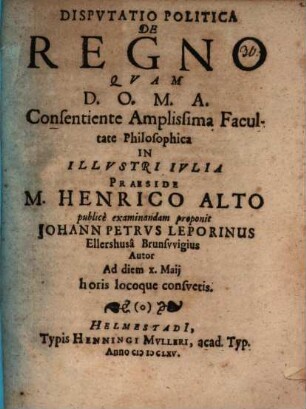 Disp. pol. de regno