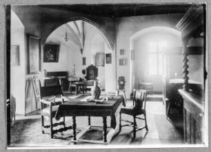 Im Turmzimmer der Burg Lauenstein in Oberfranken