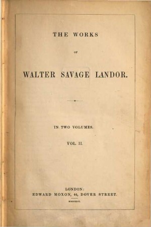 The works of Walter Savage Landor, 2