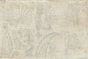 Zocher, Ernst; Studienzeichnungen nach Vorlagen - Ornamente (Details)