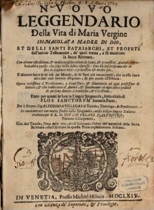 Vita della gloriosa Vergine Maria