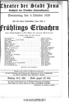 Frühlings Erwachen