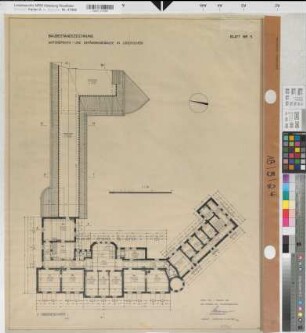 Lüdenscheid, Amtsgericht und Gefängnisgebäude, 2. Obergeschoss, Grundriss, Baubestandszeichnung