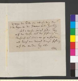 Brief von Willemer, Johann Jakob an Goethe, Johann Wolfgang von