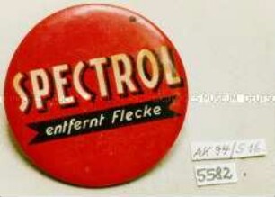 Taschenspiegel mit Werbeaufdruck "SPECTROL entfernt Flecke"