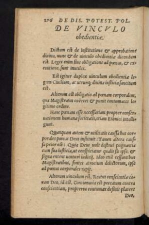 De Vinculo obedientiae.
