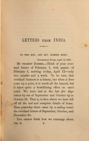 Letters from India, 2