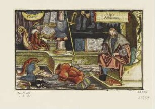 Scipio Affricanus, aus: "OFFICIA M.T.C. EJn Bůch So Marcus Tullius Cicero der Römer zů seynem Sune Marco von den tugentsamen ämptern [...]", Augsburg 1533
