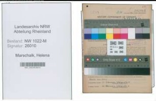 Entnazifizierung Helena Marschalk , geb. 08.06.1920 (Polizeibeamtin)